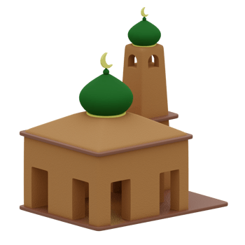 3d rendering mosque perfect for moslem design project png