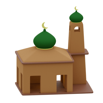 3d rendering mosque perfect for moslem design project png