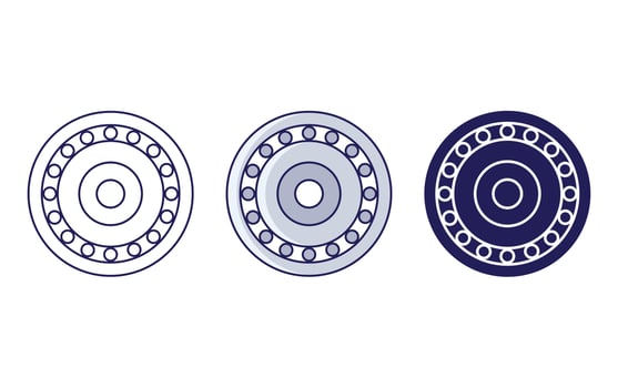 Bearing Roller icon vector