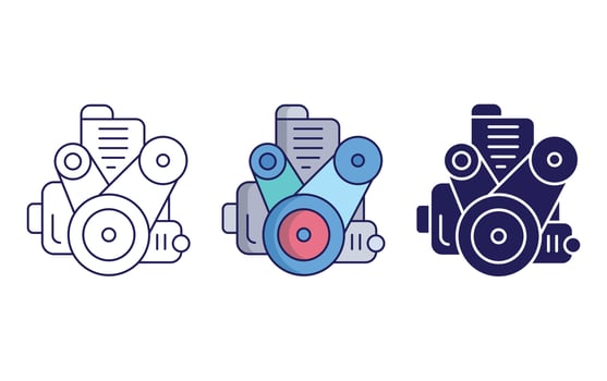 Car Engine icon vector