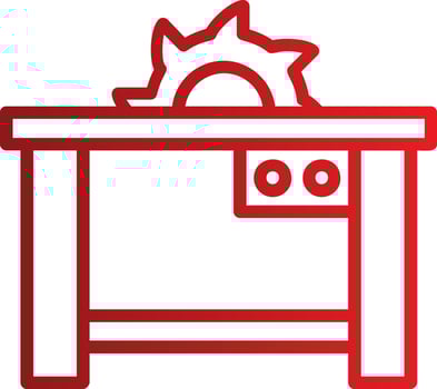 Table Saw Vector Icon