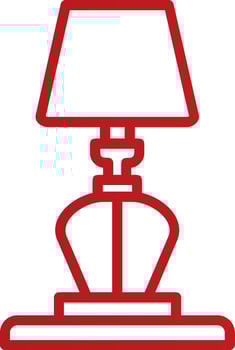Table Lamp Vector Icon