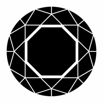 Diamond icon template. Stock vector illustration.