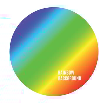 Bright Color Rainbow Background Circle Abstract Multicolor Gradient Circle Shape. Vector