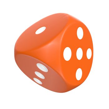 3D Rendering Of Dice Object png