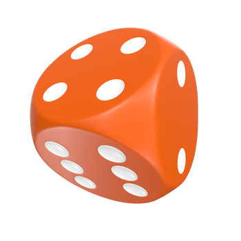 3D Rendering Of Dice Object png