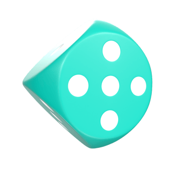 3D Rendering Of Dice Object png
