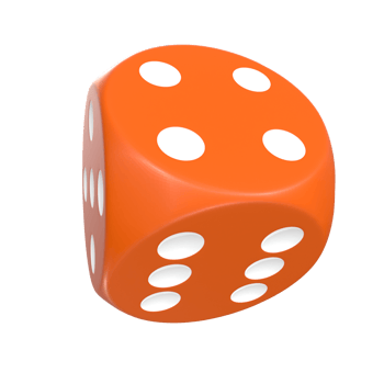 3D Rendering Of Dice Object png