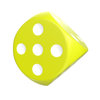 3D Rendering Of Dice Object png