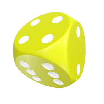 3D Rendering Of Dice Object png