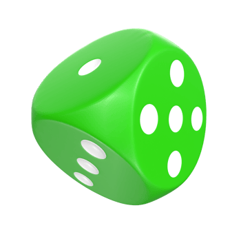 3D Rendering Of Dice Object png