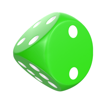 3D Rendering Of Dice Object png