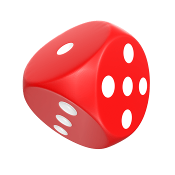 3D Rendering Of Dice Object png