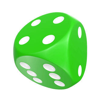 3D Rendering Of Dice Object png