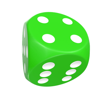 3D Rendering Of Dice Object png