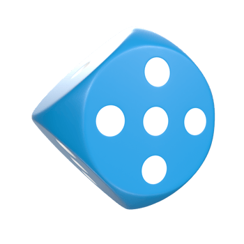 3D Rendering Of Dice Object png