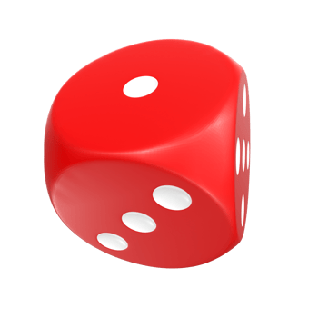 3D Rendering Of Dice Object png