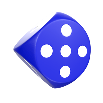 3D Rendering Of Dice Object png