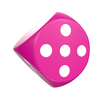 3D Rendering Of Dice Object png