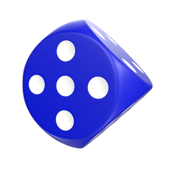 3D Rendering Of Dice Object png