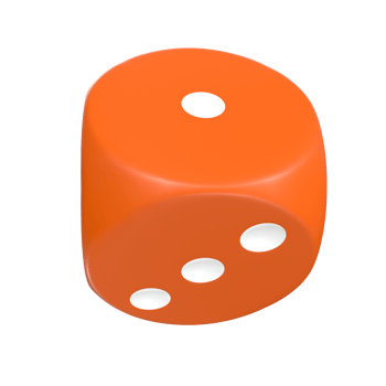 3D Rendering Of Dice Object png