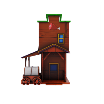 cartoon old west building png