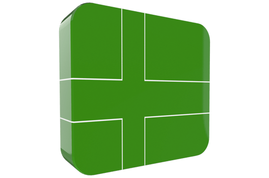 Ladoni 3d Flag Icon on PNG Background