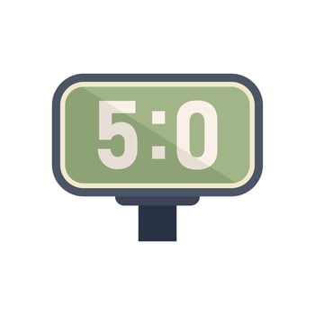 Scoreboard icon flat vector. Sport game vector