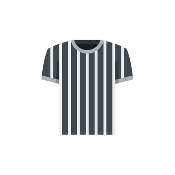 Referee shirt icon flat vector. Judge penalty vector