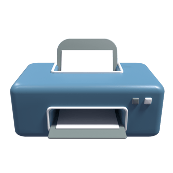Printer 3D Illustration png