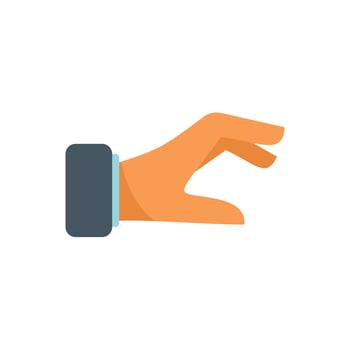 Peace sign icon flat vector. Finger hold vector