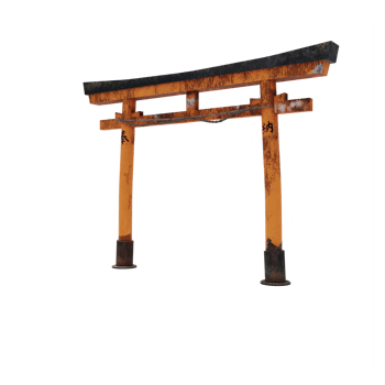 Torii traditional japanese gate isolated png