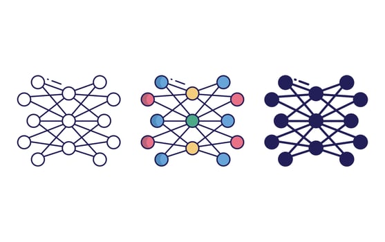 Network, connection icon vector