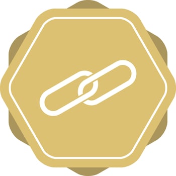 Beautiful Chain Vector Glyph icon
