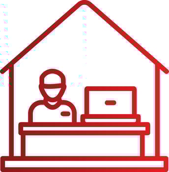 Work From Home Vector Icon