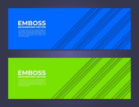 Minimalist abstract banner vector, modern embossed background with empty space vector