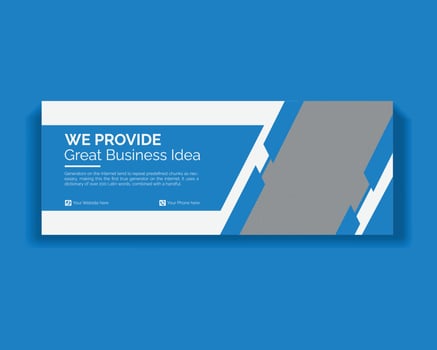 Creative professional Business and Corporate Social media cover design template vector