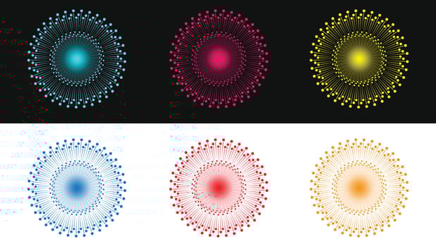 Fireworks Celebration Design Elements for making lighting designs vectors  illustrations 4