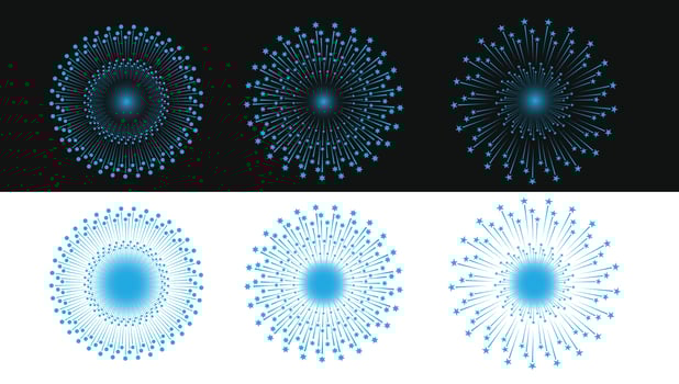 Fireworks Celebration Design Elements for making lighting designs vectors  illustrations 7