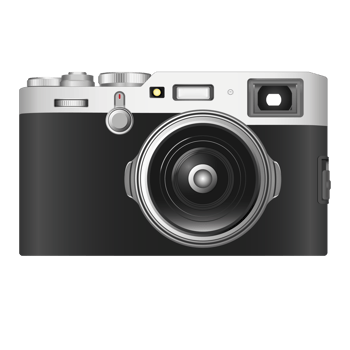 Isolated Camera design more detail, delicate camera in 3d realistic illustration, front view png