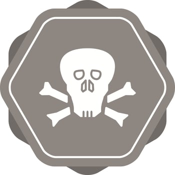 Pirate Skull Vector Icon