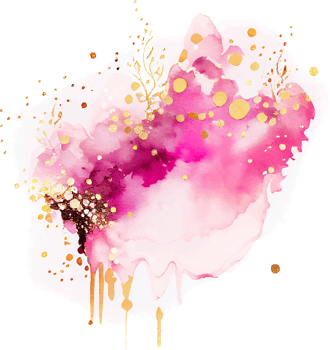 Pink Watercolor Paint Splash Isolated png
