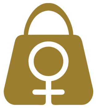 Female Bag or Woman Bag Icon Symbol for Logo, Pictogram, Art Illustration, Apps or Graphic Design Element. Format PNG
