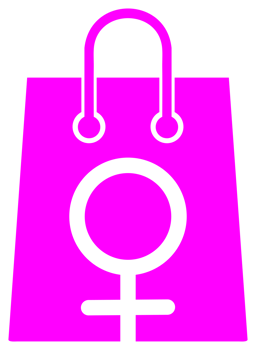 Female Bag or Woman Bag Icon Symbol for Logo, Pictogram, Art Illustration, Apps or Graphic Design Element. Format PNG