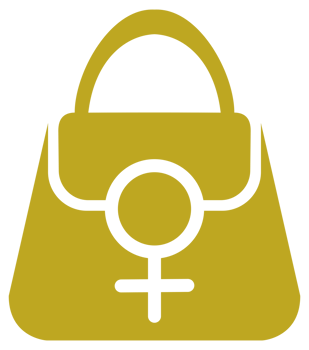 Female Bag or Woman Bag Icon Symbol for Logo, Pictogram, Art Illustration, Apps or Graphic Design Element. Format PNG
