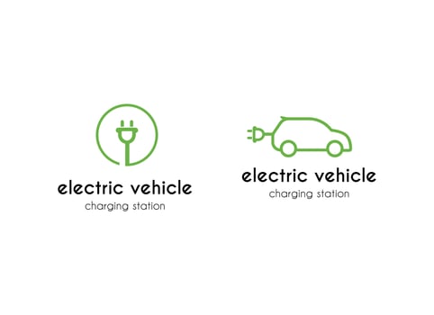 Electrical charging station vector icon