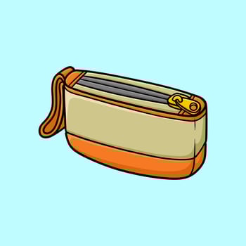 Big Wallet Cartoon Vector Illustration