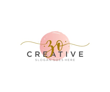 initial ZO Feminine logo beauty monogram and elegant logo design, handwriting logo of initial signature, wedding, fashion, floral and botanical with creative template. vector