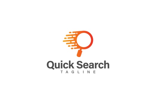 Quick search logo vector design