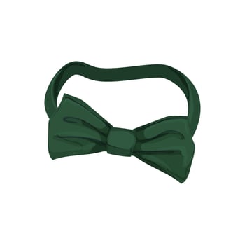 men bow tie cartoon vector illustration